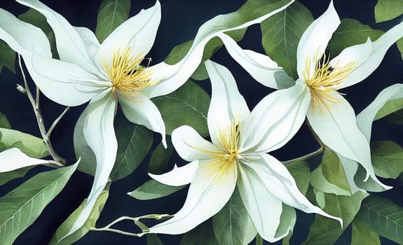 Flowers of Cananga odorata. Ylang-ylang is one of the most extensively used natural materials in the perfume industry, earning it the name "Queen of Perfumes""."