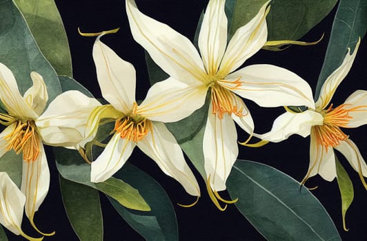 Flowers of Cananga odorata. Ylang-ylang is one of the most extensively used natural materials in the perfume industry, earning it the name "Queen of Perfumes""."