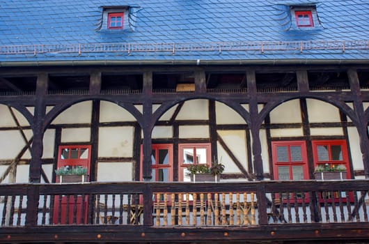 Old house in Saalfeld, Germany