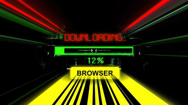 Browser download progress bar on the screen,Browser download progress bar on the screen