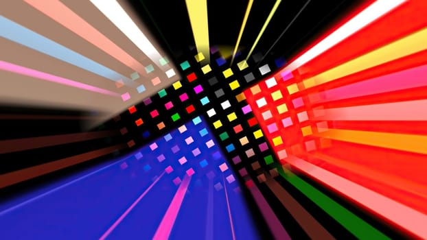Colorful pixels on rotating sphere,Colorful pixels on rotating sphere
