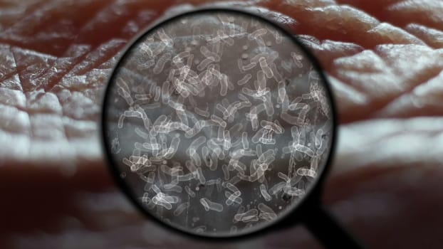 Searching for bacteria on human skin,Searching for bacteria on human skin