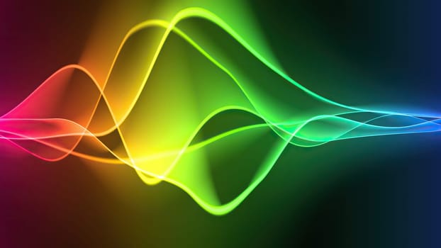 Wave line flowing rainbow color,Wave line flowing rainbow color