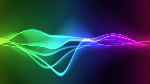 Wave line flowing rainbow color,Wave line flowing rainbow color