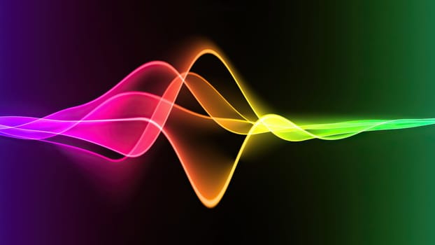 Wave line flowing rainbow color,Wave line flowing rainbow color
