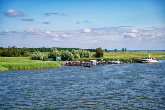 Zingster Strom at the port of Zingst, Fischland-Darß, Mecklenburg-West Pomerania, Germany
