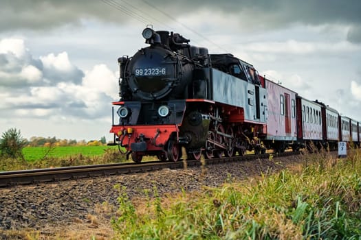 Narrow gauge steam locomotive Molli, Mecklenburg-West Pomerania, Germany
