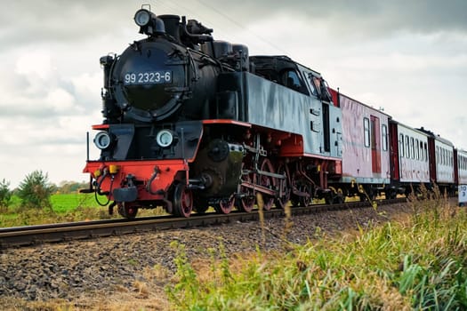 Narrow gauge steam locomotive Molli, Mecklenburg-West Pomerania, Germany