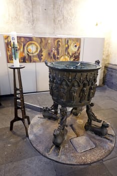 Innenansicht der evangelischen St. Blasius Kirche, Niedersachsen, Deutschland, Hannoversch Münden