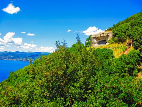 Bunker from WW II on Mediterranean Coast of Italy