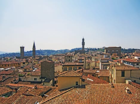 View of Florence from tower, Italy