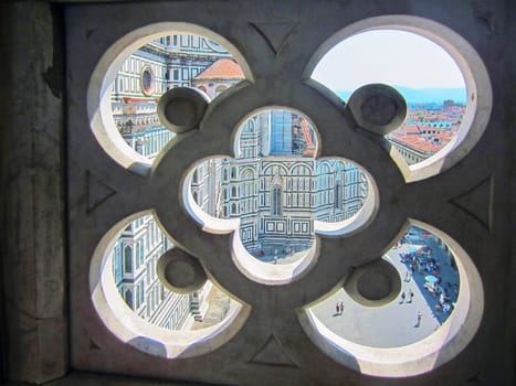 View of the Cathedral in Florence, Italy