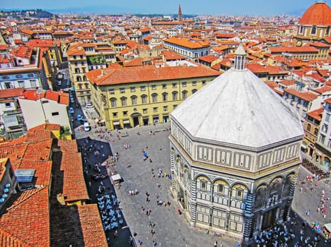 The Baptistery of St. John in Florence, Italy