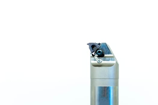 Machine cutting tooling on the white background