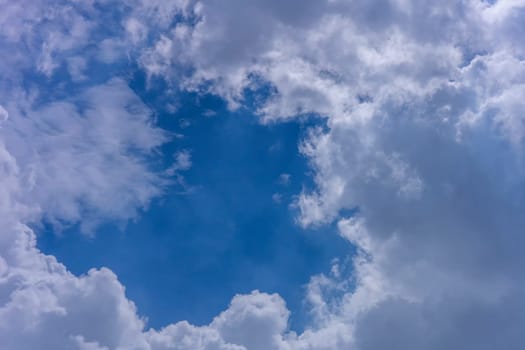 Light cloud with blue sky background beautiful nature