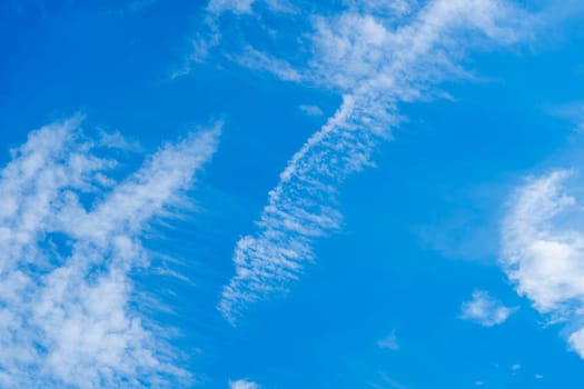 Light cloud white with blue sky background