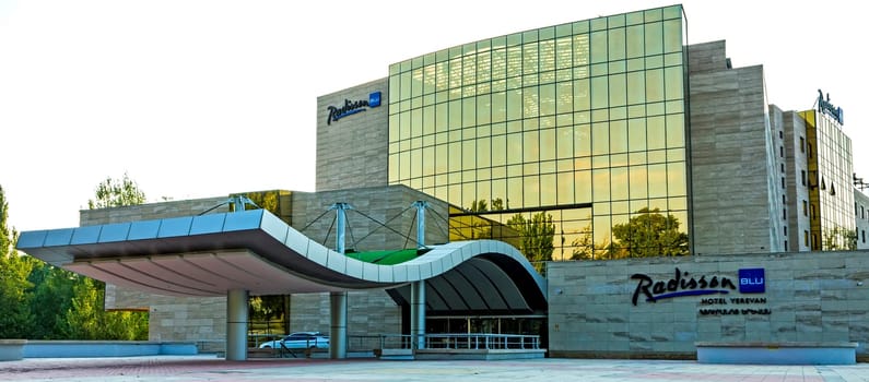 YEREVAN,ARMENIA - SEPTEMBER 17,2017:The hotel Radisson Blu  in Yerevan,Armenia.