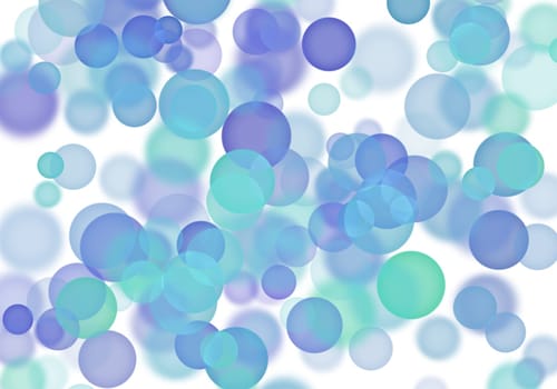 Abstract blurry bokeh background in blue