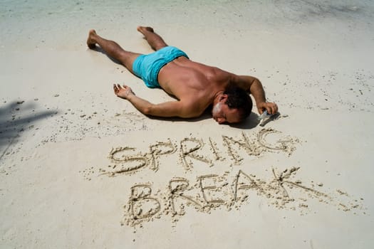 Drunk Travel Beach Party. Funny Vacation Lifestyle