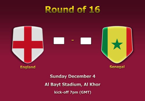 Concept 3d illustration round of 16 teams of World Cup Qatar 2022 championship.