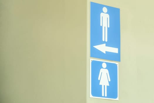 Bathroom symbol male female ,female white male blue