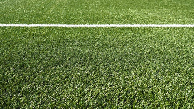 soccer field for championship.The marking of the football field on the green grass. White line. Football field area