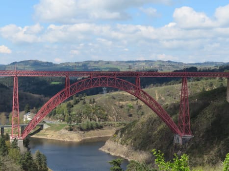 metal bridge made by Eiffel in France viaduct architecture grandeur