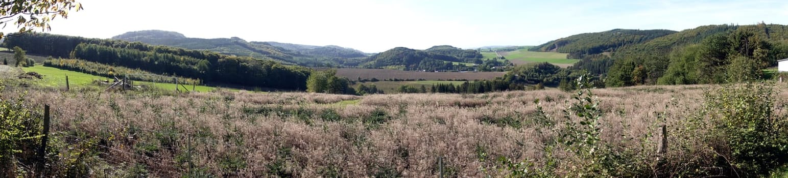 Sauerländische Landschaft zwischen Klause und Löllinghausen, Nordrhein-Westfalen, Deutschland, Meschede
