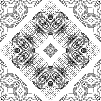 Line Icon Seamless Pattern Isolated on White Background.