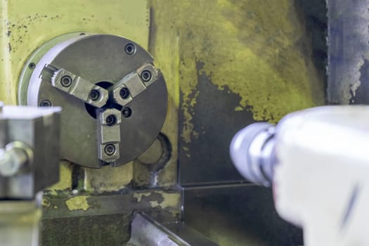 CNC turning machine spindle and lathe machining