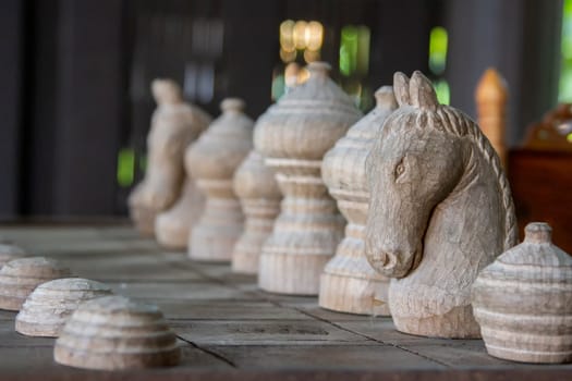 Chess horse old of concept business power  win