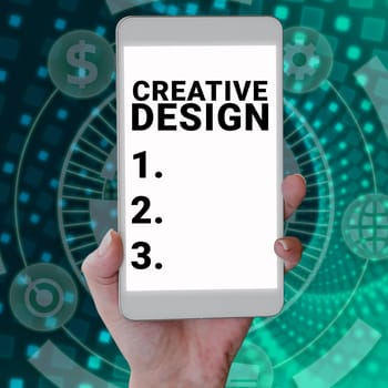 Inspiration showing sign Creative Design, Word for subset of visual communication and communication design