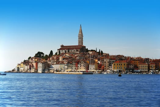 Old town of Rovinj on Istrian peninsula, Croatia