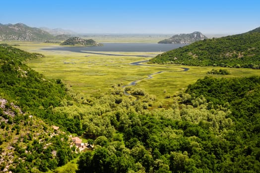 Skadarsko jezero, Montenegro, the largest lake in the Balkan Peninsula.