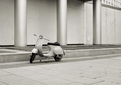 Vespa by the roadside in Berlin