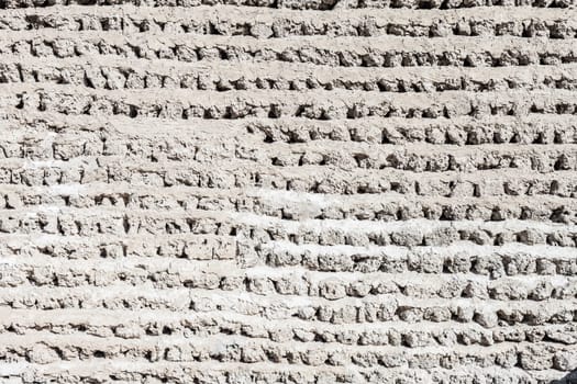 White Brick Wall. Grungy white concrete wall background