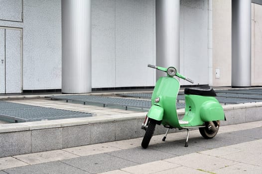 Vespa by the roadside in Berlin