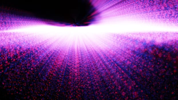 Abstract floor particles. Computer generated 3d render