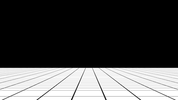 Black grid. Computer generated 3d render
