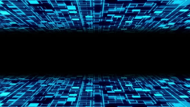 Digital backdrop with squares and lines. Computer generated 3d render