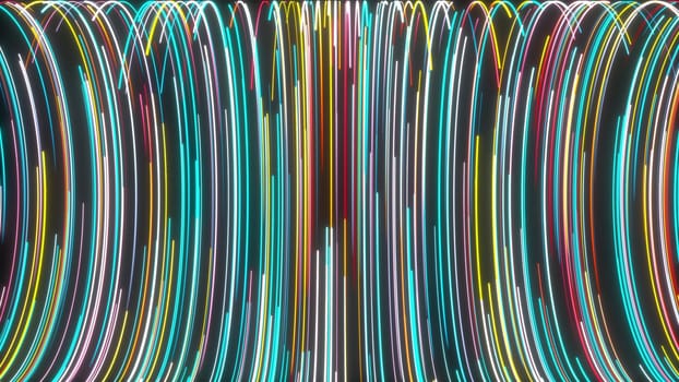 Flow lines. Computer generated 3d render