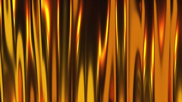 Gold curtain. Computer generated 3d render