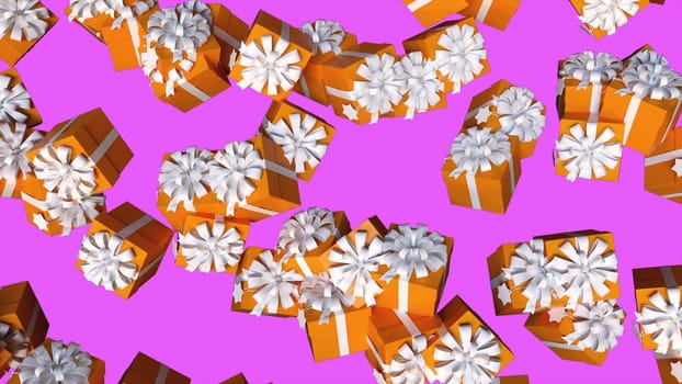 Gift boxes. Computer generated 3d render