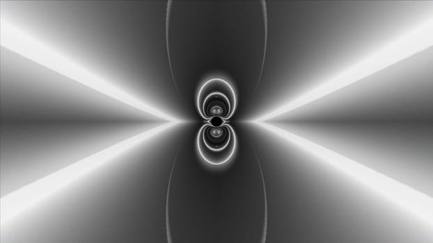 Neon tunnel. Computer generated 3d render