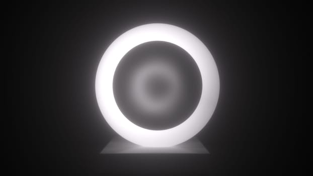 Glowing ring. Computer generated 3d render