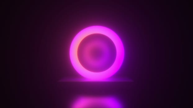 Glowing ring. Computer generated 3d render