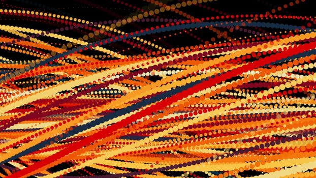 Spiral particles. Computer generated 3d render