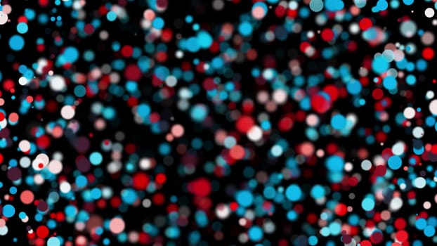 Random colorful particles. Computer generated 3d render