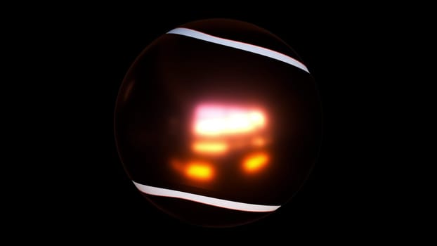 Gold tennis ball. Computer generated 3d render