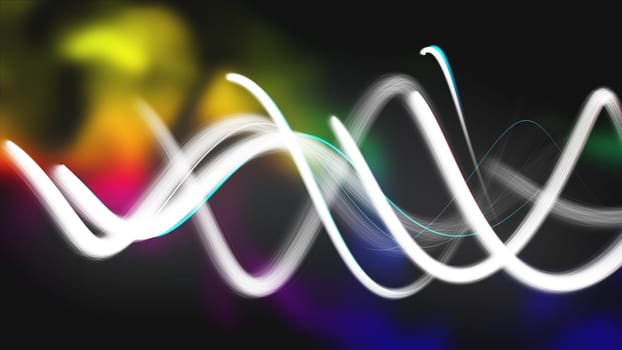 Light streaks. Computer generated 3d render